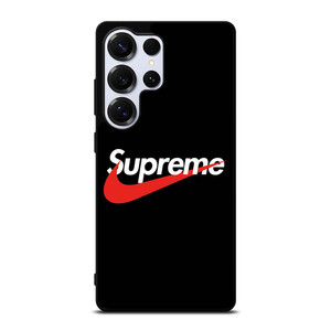 SUPREME X NIKE BLACK LOGO Samsung Galaxy S25 Ultra Case