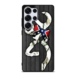 WOODEN CAMO BROWNING LOGO Samsung Galaxy S25 Ultra Case
