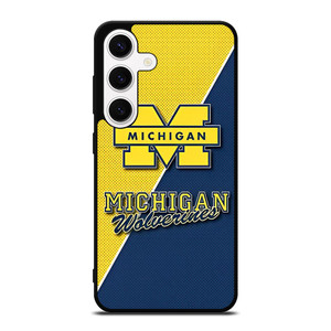 MICHIGAN WOLVERINES FOOTBALL BADGE Samsung Galaxy S24 Case MICHIGAN WOLVERINES FOOTBALL BADGE Samsung Galaxy S24 Case