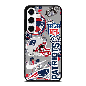 NEW ENGLAND PATRIOTS NFL STICKER BOMB Samsung Galaxy S24 Case NEW ENGLAND PATRIOTS NFL STICKER BOMB Samsung Galaxy S24 Case