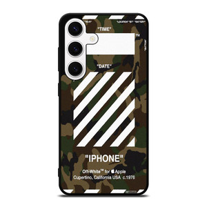 OFF WHITE CAMO ARMY Samsung Galaxy S24 Case OFF WHITE CAMO ARMY Samsung Galaxy S24 Case