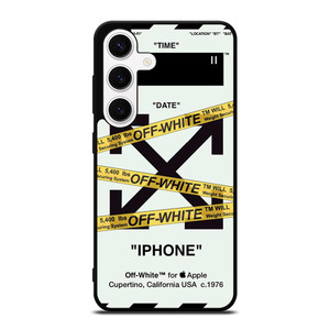 OFF WHITE YELLOW STRIPES Samsung Galaxy S24 Case
