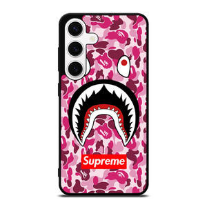 SUPREME BAPE CAMO SHARK Samsung Galaxy S24 Case