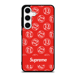 SUPREME FUCK EM PATTERN Samsung Galaxy S24 Case