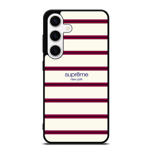 SUPREME NEW YORK RED STRIPE Samsung Galaxy S24 Case