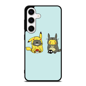 TOTORO X PIKACHU CARTOON Samsung Galaxy S24 Case TOTORO X PIKACHU CARTOON Samsung Galaxy S24 Case