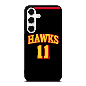 TRAE YOUNG ATLANTA HAWKS BLACK Samsung Galaxy S24 Case