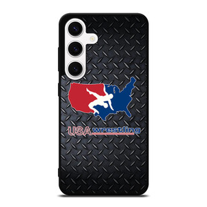 USA WRESTLING METAL LOGO Samsung Galaxy S24 Case USA WRESTLING METAL LOGO Samsung Galaxy S24 Case