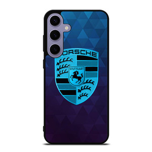 PORSCHE CAR BLUE LOGO Samsung Galaxy S24 Plus Case