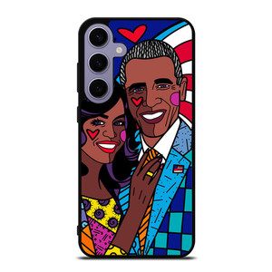 ROMERO BRITTO BARACK OBAMA Samsung Galaxy S24 Plus Case ROMERO BRITTO BARACK OBAMA Samsung Galaxy S24 Plus Case