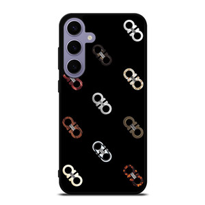 SALVATORE FERRAGAMO LOGO PATTERN Samsung Galaxy S24 Plus Case