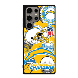 LOS ANGELES CHARGERS NFL STICKER BOMB Samsung Galaxy S24 Ultra Case LOS ANGELES CHARGERS NFL STICKER BOMB Samsung Galaxy S24 Ultra Case