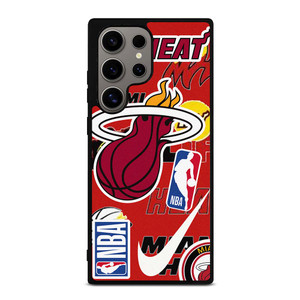 MIAMI HEAT NBA STICKER BOMB Samsung Galaxy S24 Ultra Case MIAMI HEAT NBA STICKER BOMB Samsung Galaxy S24 Ultra Case