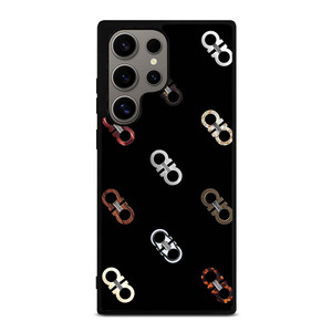 SALVATORE FERRAGAMO LOGO PATTERN Samsung Galaxy S24 Ultra Case