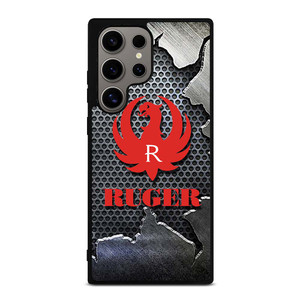 STURM RUGER FIREARM METAL LOGO 2 Samsung Galaxy S24 Ultra Case STURM RUGER FIREARM METAL LOGO 2 Samsung Galaxy S24 Ultra Case