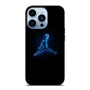 NIKE AIR JORDAN LOGO BLUE LIGHT iPhone 13 Pro Max Case