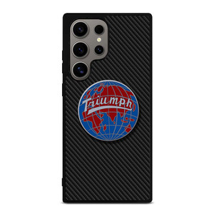 TRIUMPH WORLDWIDE LOGO CARBON Samsung Galaxy S24 Ultra Case TRIUMPH WORLDWIDE LOGO CARBON Samsung Galaxy S24 Ultra Case