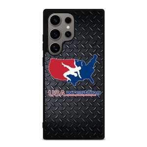 USA WRESTLING METAL LOGO Samsung Galaxy S24 Ultra Case