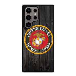 USMC US MARINE CORPS WOOD Samsung Galaxy S24 Ultra Case USMC US MARINE CORPS WOOD Samsung Galaxy S24 Ultra Case