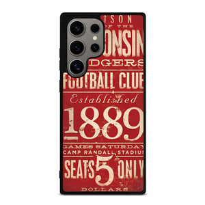 WISCONSIN BADGER OLD TICKET Samsung Galaxy S24 Ultra Case WISCONSIN BADGER OLD TICKET Samsung Galaxy S24 Ultra Case