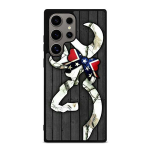 WOODEN CAMO BROWNING LOGO Samsung Galaxy S24 Ultra Case