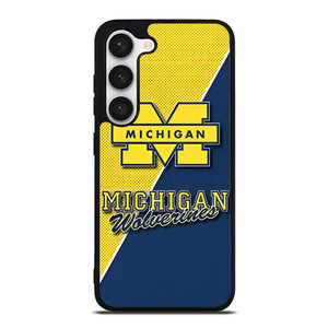 MICHIGAN WOLVERINES FOOTBALL BADGE Samsung Galaxy S23 Case MICHIGAN WOLVERINES FOOTBALL BADGE Samsung Galaxy S23 Case