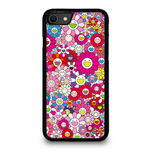 Takashi Murakami Flowers Pink iPhone SE 2020 Case