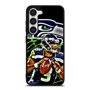 RUSSELL WILSON SEATTLE SEAHAWKS ART  Samsung Galaxy S23 Case RUSSELL WILSON SEATTLE SEAHAWKS ART  Samsung Galaxy S23 Case