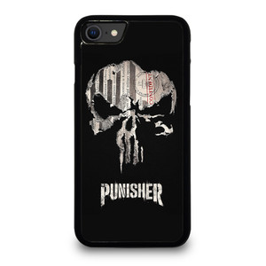THE PUNISHER SKULL PAPER EFFECT ARTWORK iPhone SE 2020 Case
