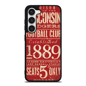 WISCONSIN BADGER OLD TICKET Samsung Galaxy S23 Case WISCONSIN BADGER OLD TICKET Samsung Galaxy S23 Case
