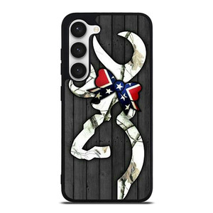 WOODEN CAMO BROWNING LOGO  Samsung Galaxy S23 Case