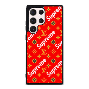 NEW SUPREME RED GOLD PATTERN Samsung Galaxy S23 Ultra Case NEW SUPREME RED GOLD PATTERN Samsung Galaxy S23 Ultra Case