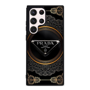 PRADA MILANO BLACK GOLD Samsung Galaxy S23 Ultra Case PRADA MILANO BLACK GOLD Samsung Galaxy S23 Ultra Case