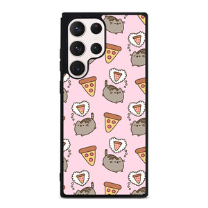 PUSHEEN THE CAT PIZZA Samsung Galaxy S23 Ultra Case