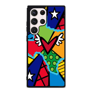 ROMERO BRITTO POP TEXAS MAP Samsung Galaxy S23 Ultra Case