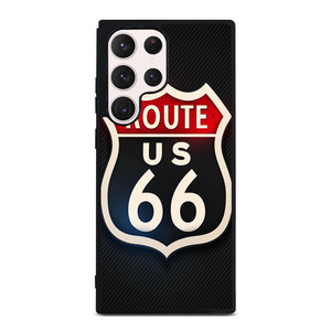 ROUTE 66 STREET US LOGO CARBON Samsung Galaxy S23 Ultra Case ROUTE 66 STREET US LOGO CARBON Samsung Galaxy S23 Ultra Case
