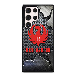 STURM RUGER FIREARM METAL LOGO 2 Samsung Galaxy S23 Ultra Case STURM RUGER FIREARM METAL LOGO 2 Samsung Galaxy S23 Ultra Case
