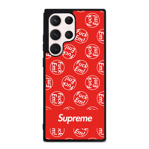 SUPREME FUCK EM PATTERN Samsung Galaxy S23 Ultra Case