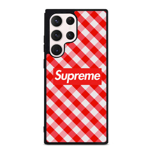 SUPREME RED GINGHAM Samsung Galaxy S23 Ultra Case SUPREME RED GINGHAM Samsung Galaxy S23 Ultra Case