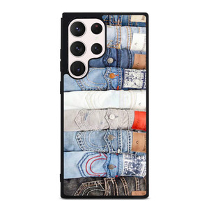 TRUE RELIGION BRAND JEANS COLLAGE Samsung Galaxy S23 Ultra Case