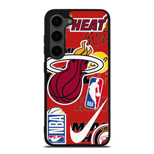 MIAMI HEAT NBA STICKER BOMB Samsung Galaxy S23 Plus Case MIAMI HEAT NBA STICKER BOMB Samsung Galaxy S23 Plus Case