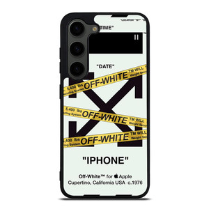 OFF WHITE YELLOW STRIPES Samsung Galaxy S23 Plus Case