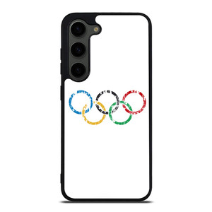 OLYMPIC RINGS LOGO BRUSHED Samsung Galaxy S23 Plus Case OLYMPIC RINGS LOGO BRUSHED Samsung Galaxy S23 Plus Case