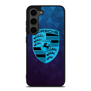 PORSCHE CAR BLUE LOGO Samsung Galaxy S23 Plus Case