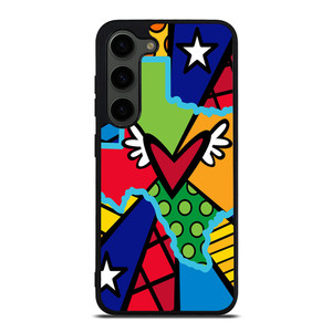 ROMERO BRITTO POP TEXAS MAP Samsung Galaxy S23 Plus Case