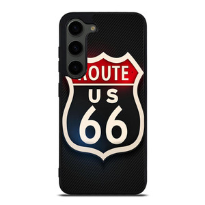 ROUTE 66 STREET US LOGO CARBON Samsung Galaxy S23 Plus Case ROUTE 66 STREET US LOGO CARBON Samsung Galaxy S23 Plus Case