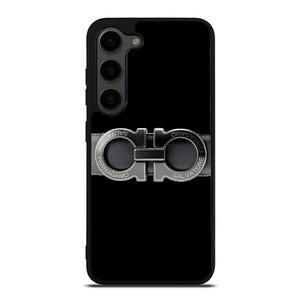 SALVATORE FERRAGAMO BELT BLACK Samsung Galaxy S23 Plus Case