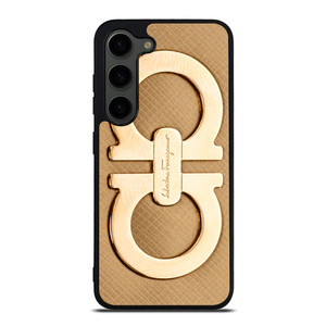 SALVATORE FERRAGAMO GOLD LOGO Samsung Galaxy S23 Plus Case