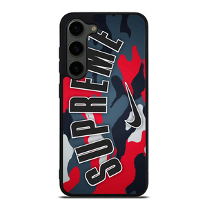 SUPREME X NIKE RED CAMO Samsung Galaxy S23 Plus Case SUPREME X NIKE RED CAMO Samsung Galaxy S23 Plus Case