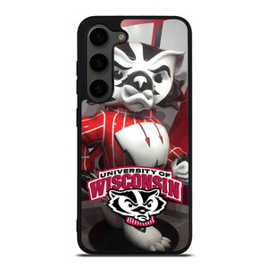 WISCONSIN BADGER MASCOT Samsung Galaxy S23 Plus Case WISCONSIN BADGER MASCOT Samsung Galaxy S23 Plus Case